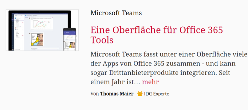 CIO – Eine Oberfläche für Office 365 Tools