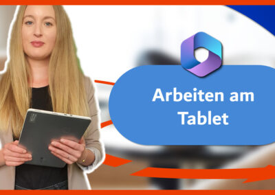 Arbeiten am Tablet