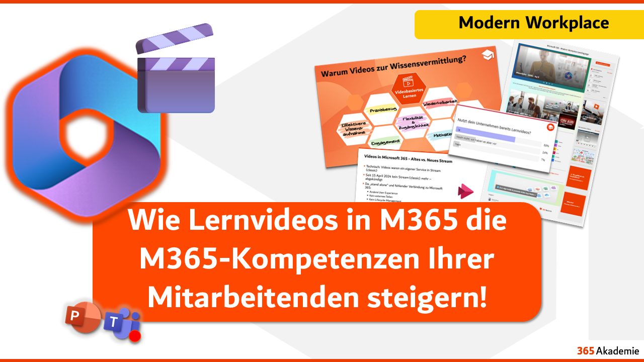 Wie Lernvideos in M365 die M365-Kompetenzen Ihrer Mitarbeitenden steigern
